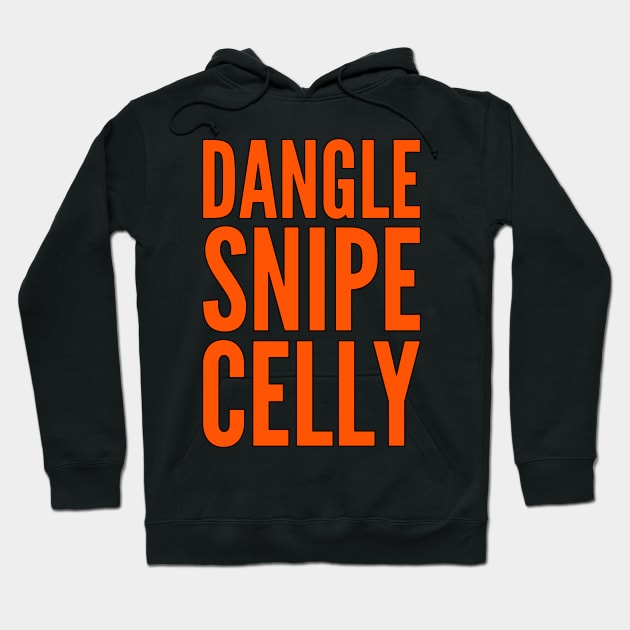 DANGLE SNIPE CELLY Hoodie by HOCKEYBUBBLE